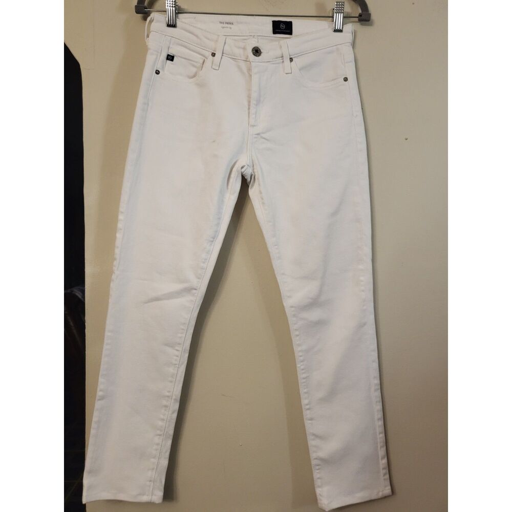 Adriano Goldschmied The Prima White Cigarette Leg Jeans Women 26 Regular‎ Skinny